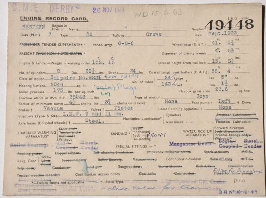 Sheffield Railwayana Auction Sale 290P, Auction Lot 44