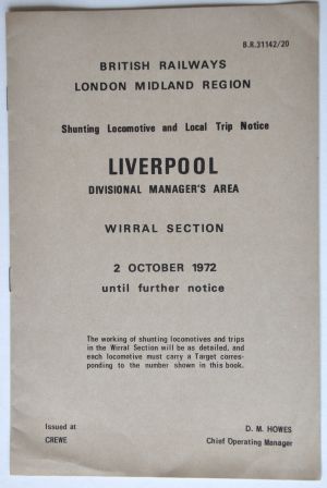 Sheffield Railwayana Auctions Sale 290P, Auction Lot 60