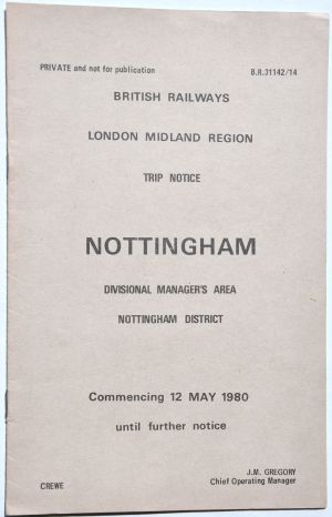 Sheffield Railwayana Auctions Sale 290P, Auction Lot 61