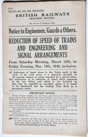 Sheffield Railwayana Auctions Sale 290P, Auction Lot 68