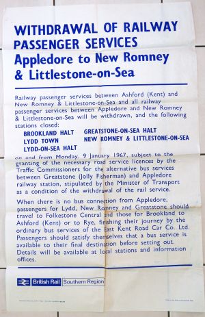 Sheffield Railwayana Auctions Sale 290P, Auction Lot 767