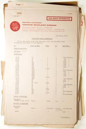 Sheffield Railwayana Auctions Sale 322P, Auction Lot 191