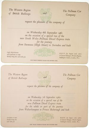 Sheffield Railwayana Postal Auction Sale 322P, Lot 546