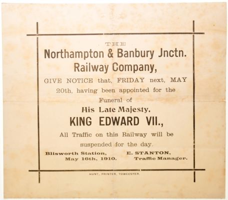 Sheffield Railwayana Auction Sale 322P, Auction Lot 834