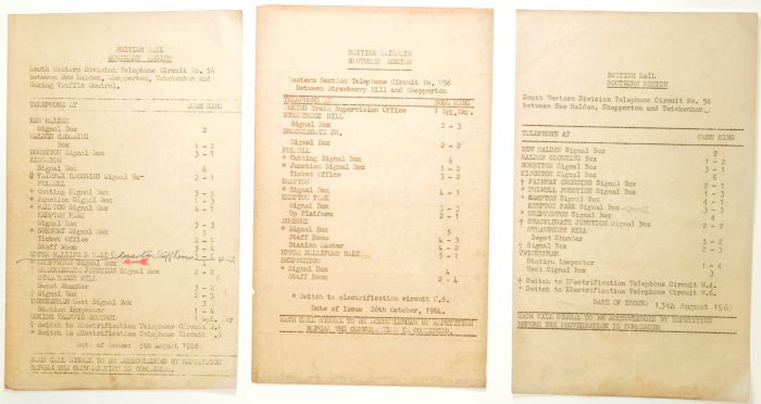 Sheffield Railwayana Postal Auction Sale 322P, Lot 1236